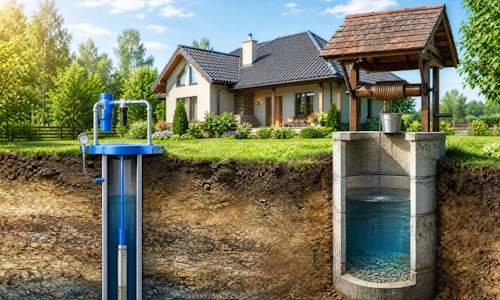 Автономное водоснабжение загородного дома Елабуга: скважина или колодец 